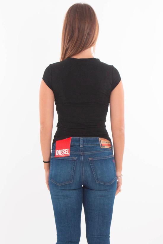 25FW 디젤 반팔 티셔츠 A06268 0AFAA FW25 9XXA Black - DIESEL