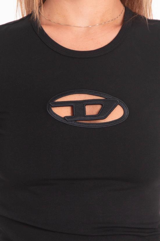 25FW 디젤 반팔 티셔츠 A06268 0AFAA FW25 9XXA Black - DIESEL