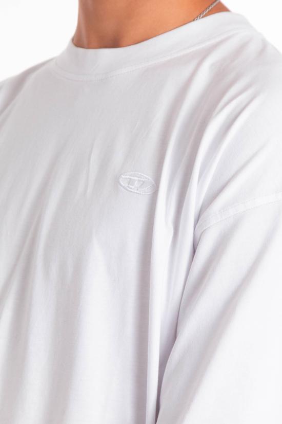 25FW 디젤 반팔 티셔츠 A19552 0PLAT 100 White - DIESEL