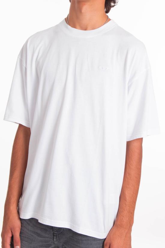 25FW 디젤 반팔 티셔츠 A19552 0PLAT 100 White - DIESEL