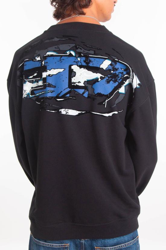 25FW 디젤 긴팔 티셔츠 A18694 0HYAT 9XX Black - DIESEL