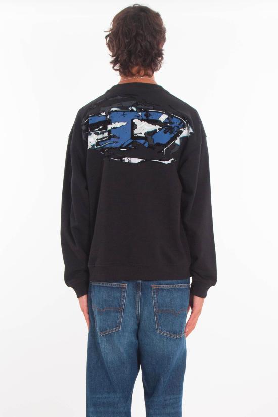 25FW 디젤 긴팔 티셔츠 A18694 0HYAT 9XX Black - DIESEL