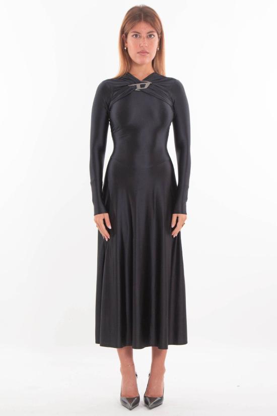 25FW 디젤 롱 원피스 A18427 0PKAT 9XX Black