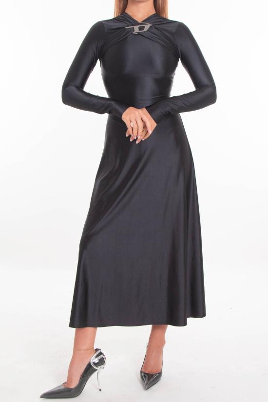 25FW 디젤 롱 원피스 A18427 0PKAT 9XX Black - DIESEL