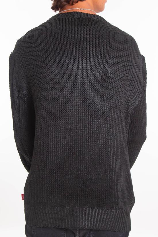 25FW 디젤 K-MICHIU 샤이니 케이블 니트 스웨터  A19187 0NKCP 9XX Black - DIESEL