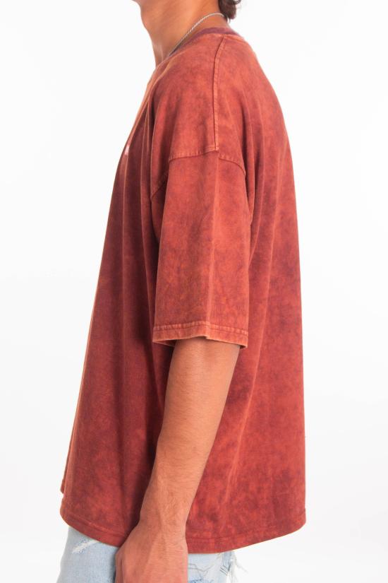 25FW 디젤 반팔 티셔츠 A18643 0AGBY 7FHA Red - DIESEL