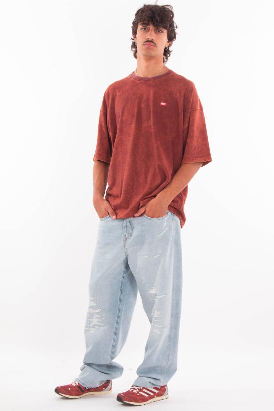 25FW 디젤 반팔 티셔츠 A18643 0AGBY 7FHA Red - DIESEL