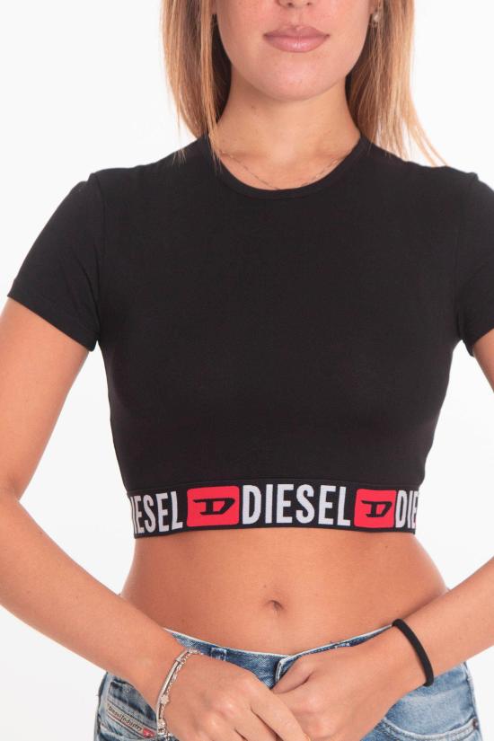 25FW 디젤 탑 A18273 0NJAP 9XX Black - DIESEL