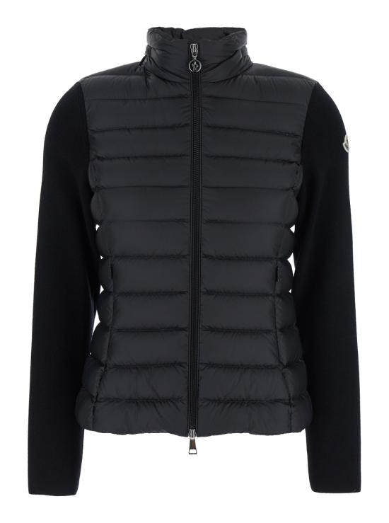 25FW 몽클레어 패딩 울 집업 가디건 패딩 울 집업  9B00019M1122999 BLACK DOM