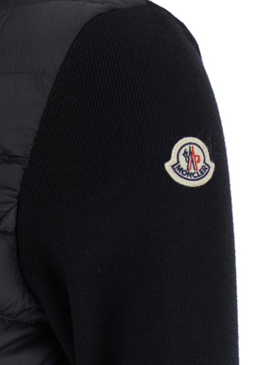 25FW 몽클레어 패딩 울 집업 가디건 패딩 울 집업  9B00019M1122999 BLACK DOM - MONCLER