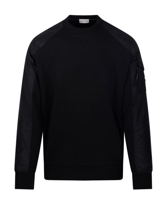 25FW 몽클레어 코튼 블렌드 스웨트셔츠 8G0004989A8F999 BLACK DOM