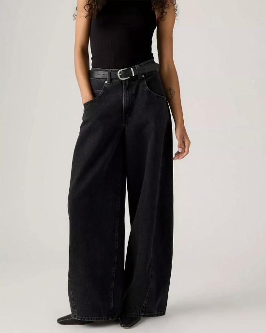  리바이스 데님 팬츠 슈퍼 배기 배럴 오픈 마인드 블랙 진 - LEVI'S