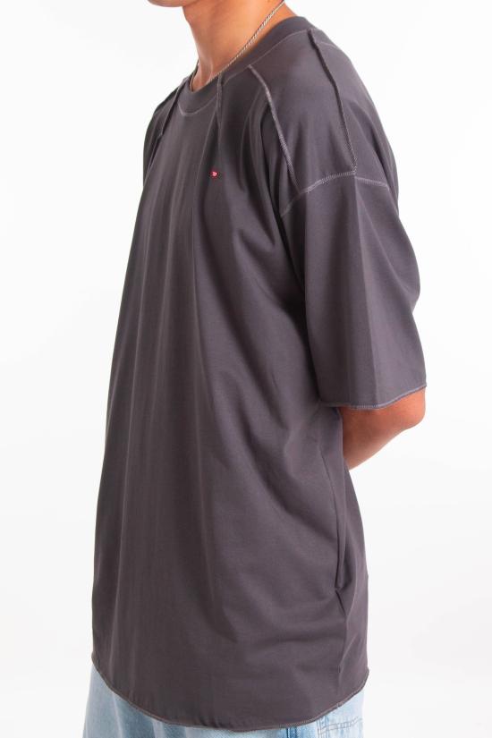 25FW 디젤 반팔 티셔츠 A19463 0NIAX 93R Grey - DIESEL