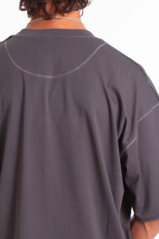 25FW 디젤 반팔 티셔츠 A19463 0NIAX 93R Grey - DIESEL