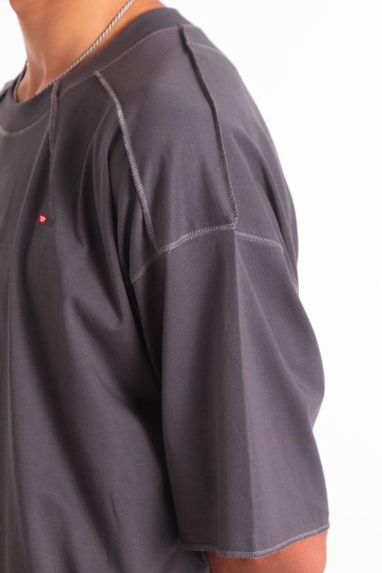 25FW 디젤 반팔 티셔츠 A19463 0NIAX 93R Grey - DIESEL