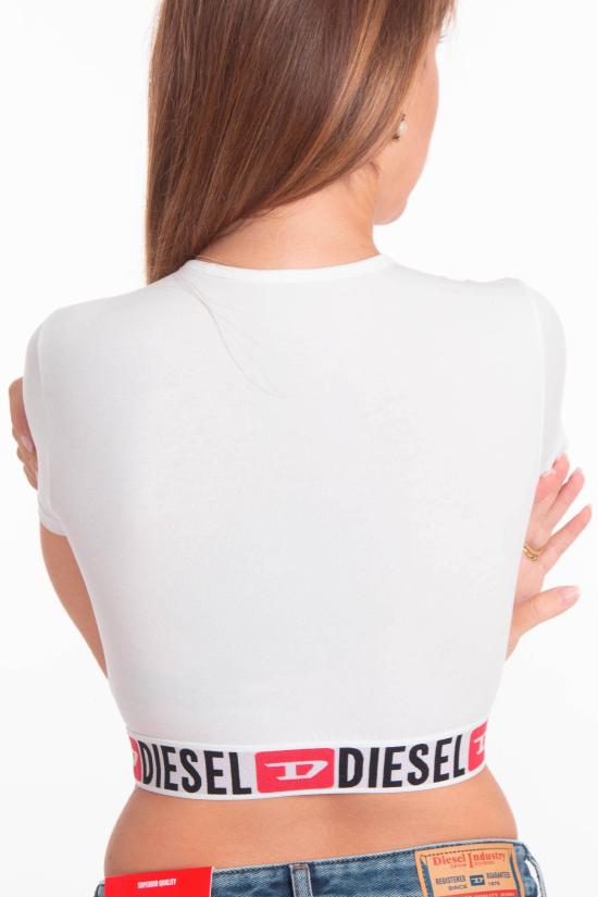 25FW 디젤 반팔 티셔츠 A18273 0NJAP 100 White - DIESEL