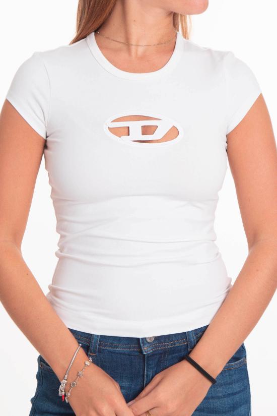 25FW 디젤 반팔 티셔츠 A06268 0AFAA FW25 100 White - DIESEL