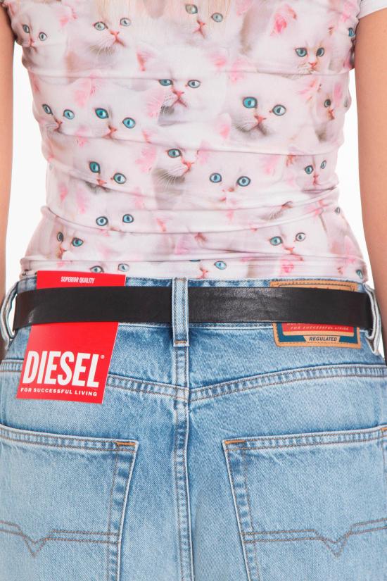 25FW 디젤 레귤러 벨트 X09813 PR271 T8013 Black - DIESEL