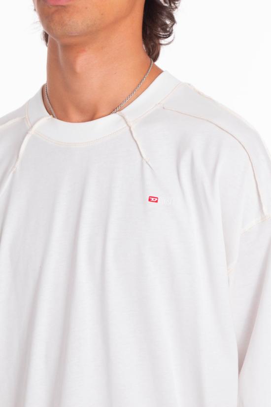 25FW 디젤 반팔 티셔츠 A19463 0NIAX 141 White - DIESEL