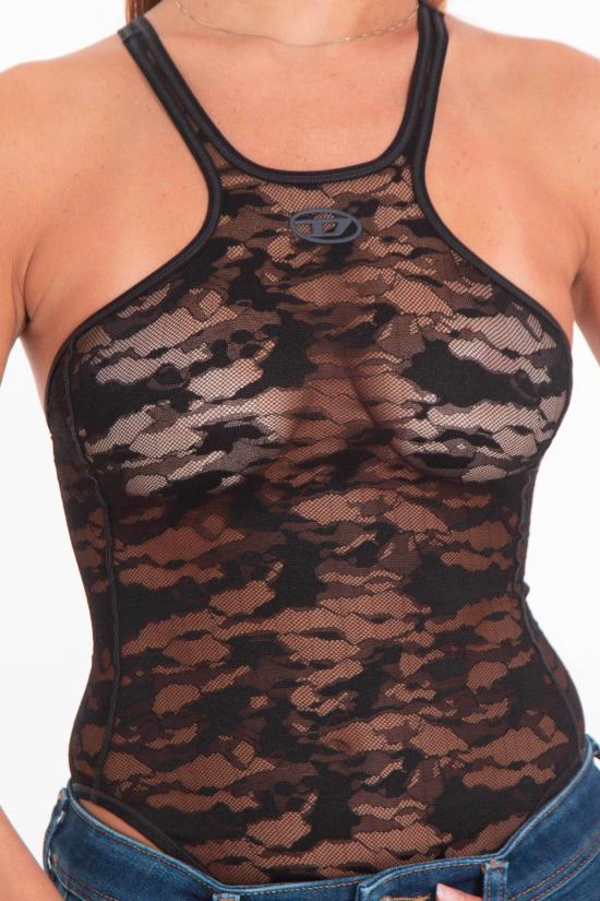 25FW 디젤 민소매 티셔츠 A19203 0DRAK 900 Black - DIESEL