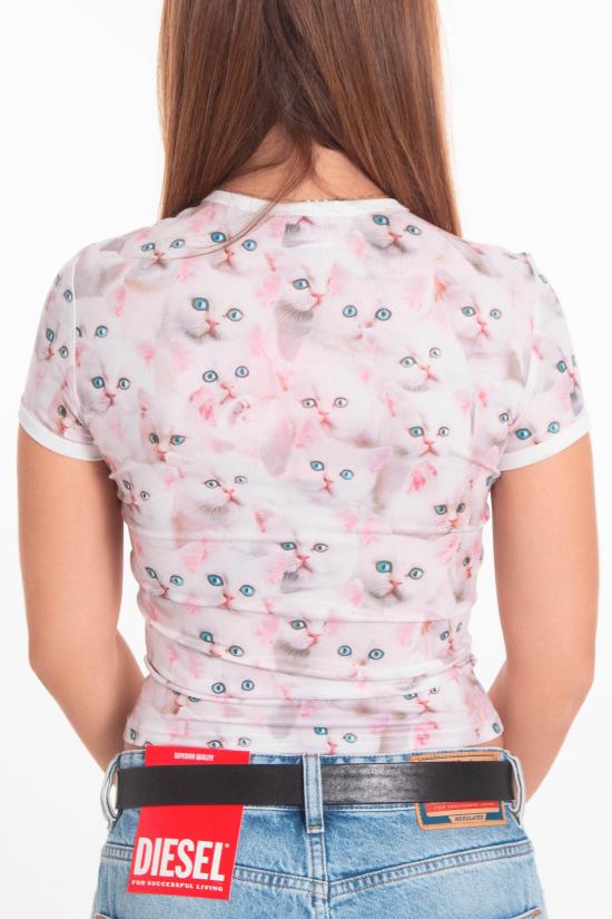 25FW 디젤 반팔 티셔츠 A18555 0JLCC 100A White - DIESEL