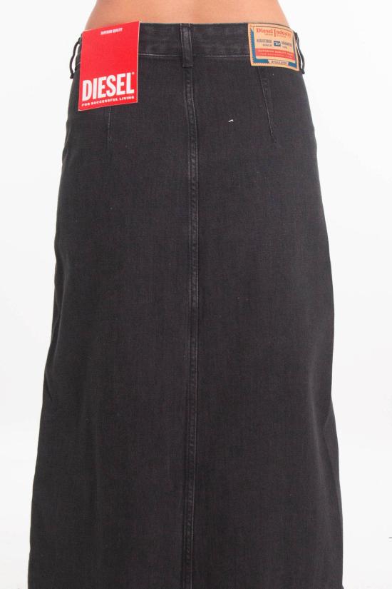 25FW 디젤 롱 스커트 A18107 068KE 02 Black - DIESEL