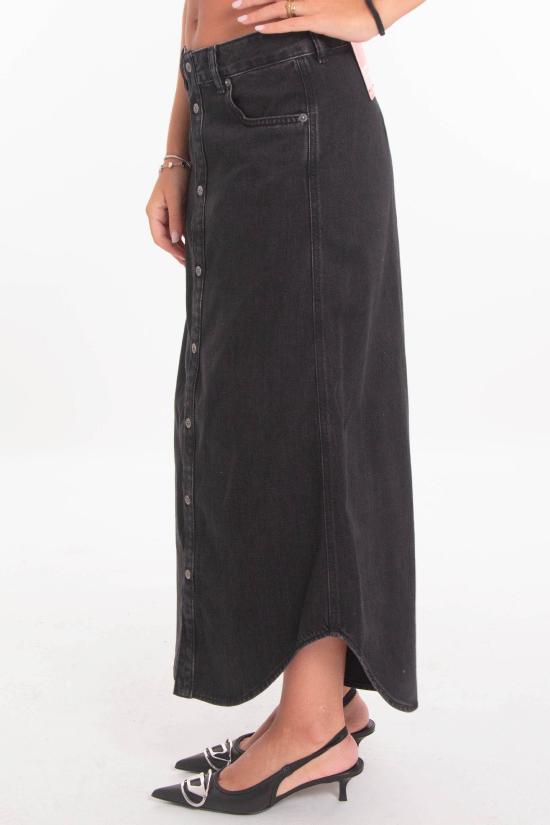 25FW 디젤 롱 스커트 A18107 068KE 02 Black - DIESEL