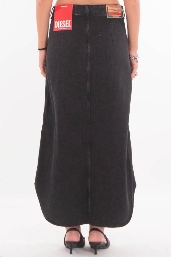25FW 디젤 롱 스커트 A18107 068KE 02 Black - DIESEL