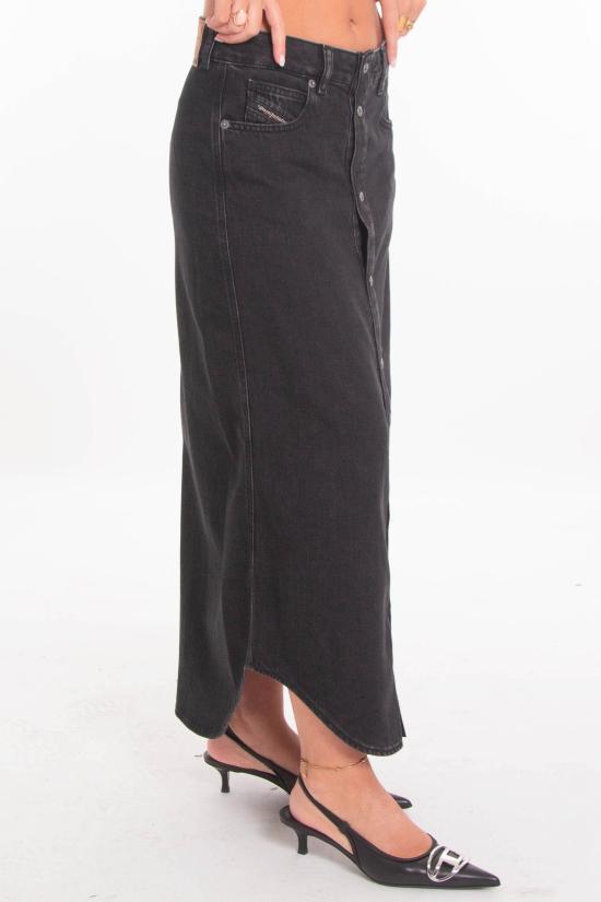25FW 디젤 롱 스커트 A18107 068KE 02 Black - DIESEL