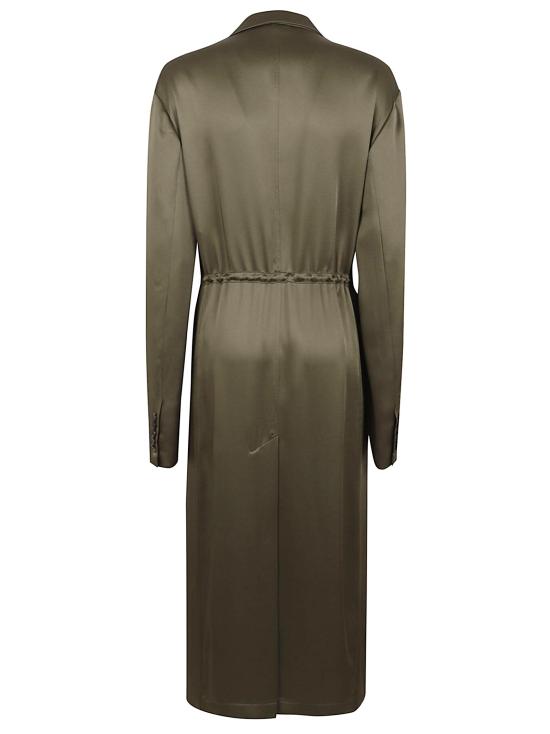 25FW 드리스 반 노튼 케이프 010248 2070 606 KHAKI GREEN - DRIES VAN NOTEN