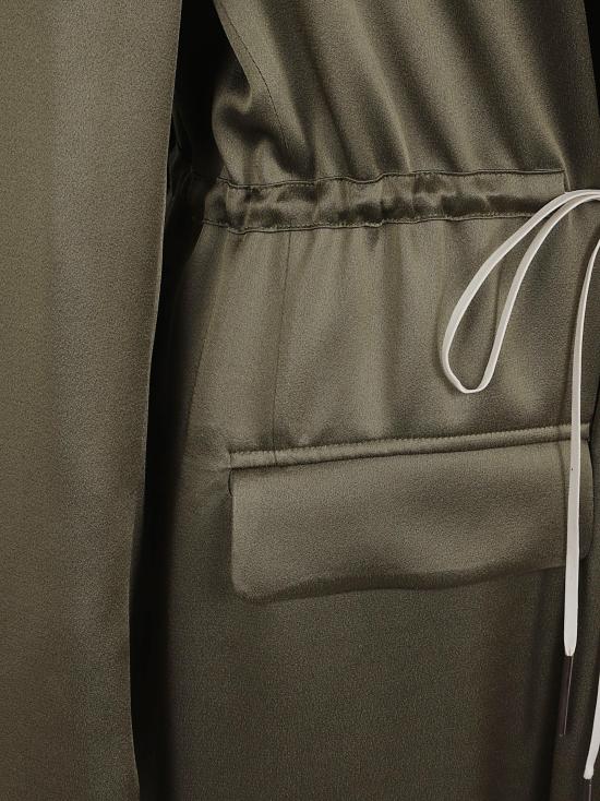 25FW 드리스 반 노튼 케이프 010248 2070 606 KHAKI GREEN