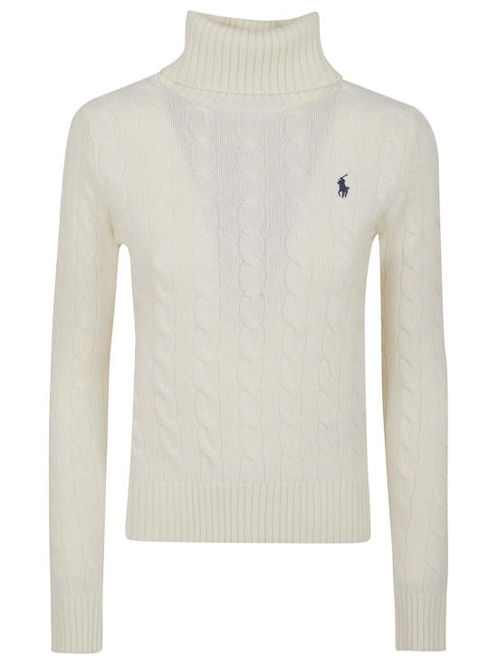 25FW 폴로 랄프로렌 울 캐시미어 케이블 니트 터틀넥 211888686 012 100 WHITE - POLO RALPH LAUREN