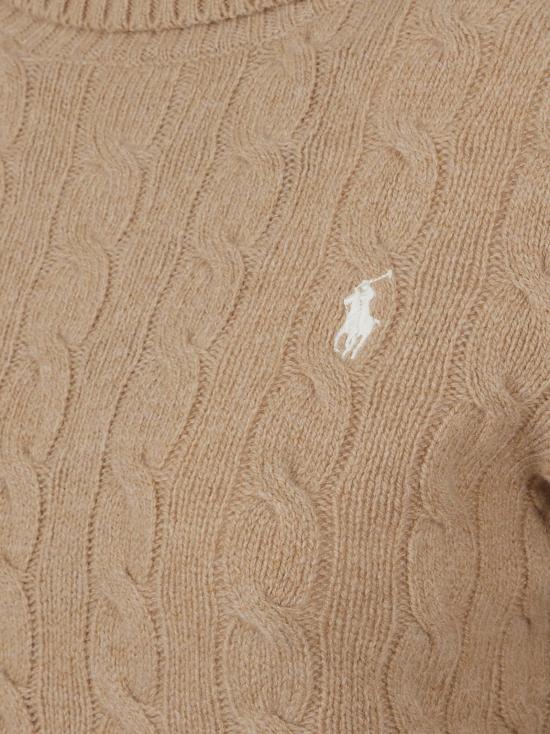 25FW 폴로 랄프로렌 울 캐시미어 케이블 니트 터틀넥 211888686 006 260 MEDIUM BEIGE NUDE NEUTRALS - POLO RALPH LAUREN