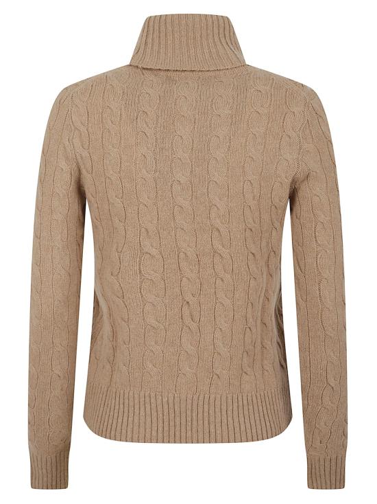 25FW 폴로 랄프로렌 울 캐시미어 케이블 니트 터틀넥 211888686 006 260 MEDIUM BEIGE NUDE NEUTRALS - POLO RALPH LAUREN