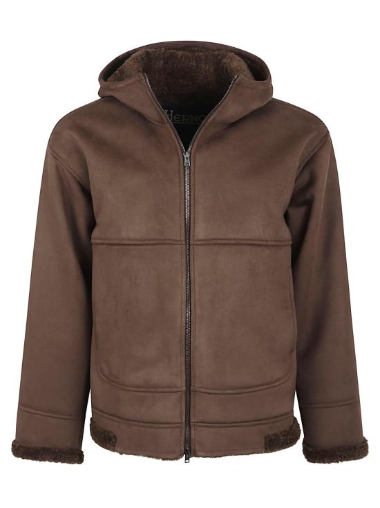 25FW 에르노 후드 집업 무톤 GI000529U 12754 8010 MARRONE BROWN