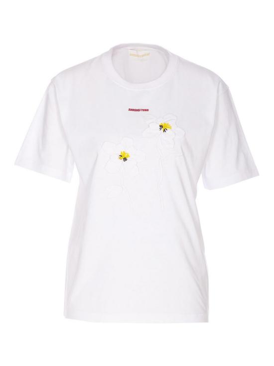  슈슈/통 반팔 티셔츠 MWDETO33 COT001 WH100 WHITE DOM