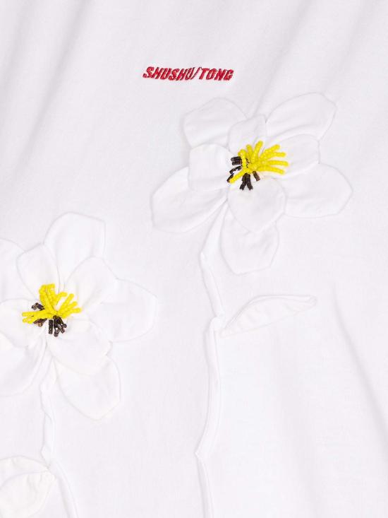  슈슈/통 반팔 티셔츠 MWDETO33 COT001 WH100 WHITE DOM - SHUSHU/TONG