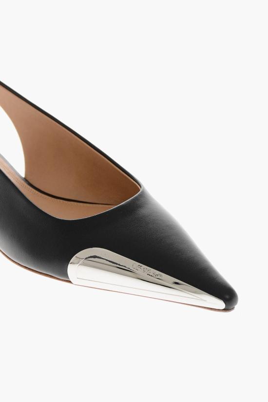  오프화이트 플랫 슈즈 OWIQ004S24 LEA001 1072 Black - OFF WHITE