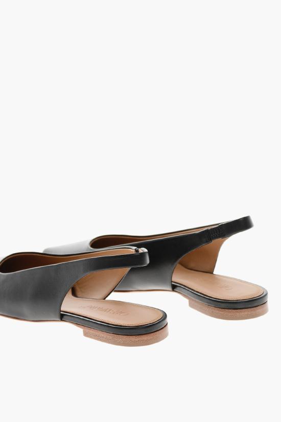  오프화이트 플랫 슈즈 OWIQ004S24 LEA001 1072 Black - OFF WHITE