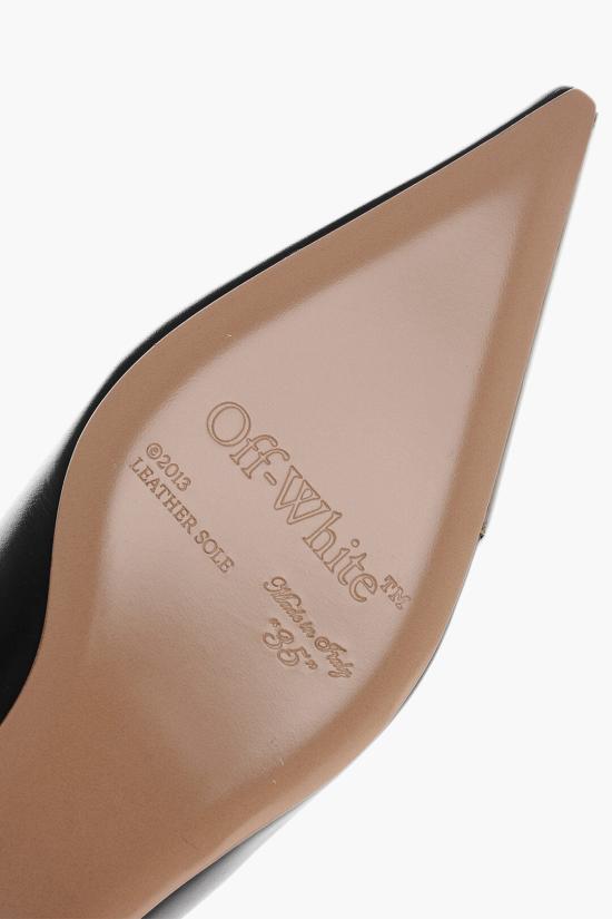  오프화이트 플랫 슈즈 OWIQ004S24 LEA001 1072 Black - OFF WHITE