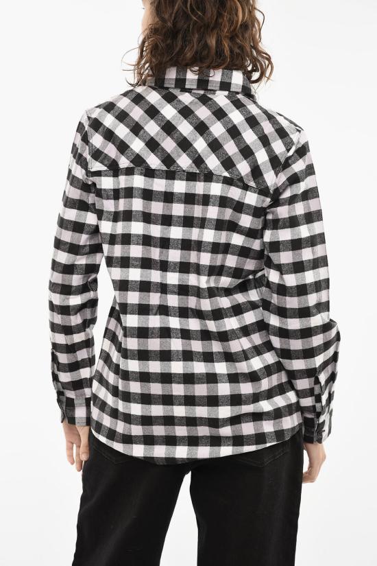  울리치 블라우스 CFWWSI0134FRUT3104 1995 Grigio Bianco e Nero - WOOLRICH