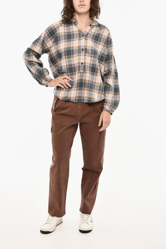  울리치 블라우스 CFWWSI0159FRUT3180 4374 Brown - WOOLRICH