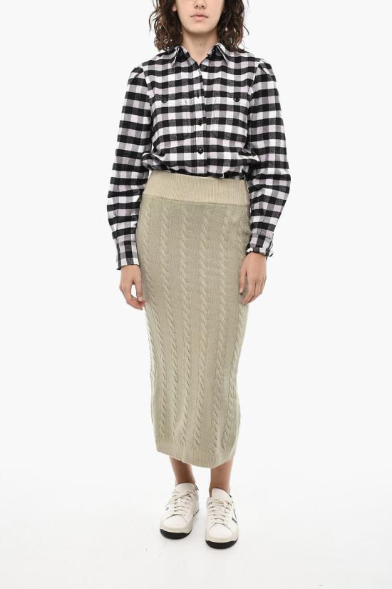  울리치 롱 스커트 CFWWSK0045FRUF0628 6408 Green - WOOLRICH