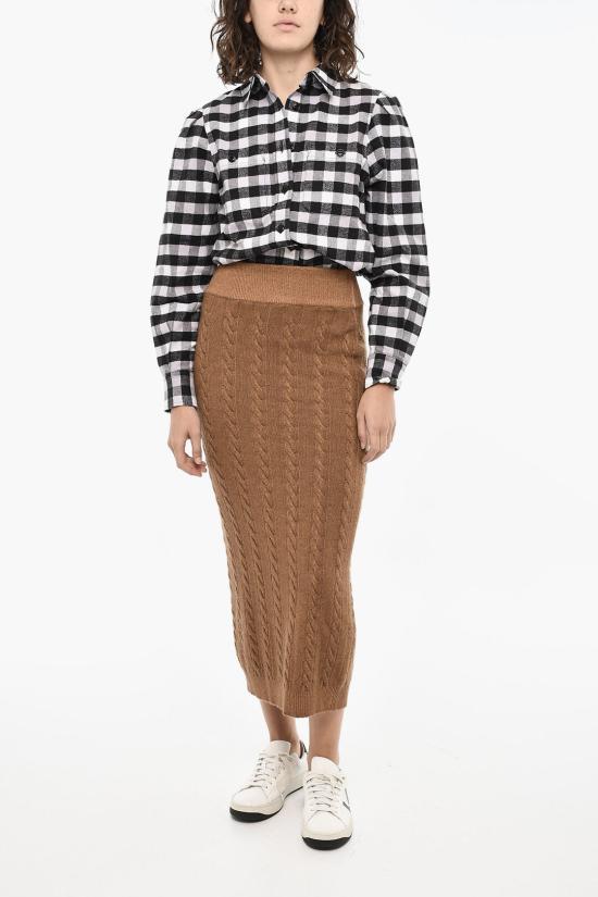  울리치 롱 스커트 CFWWSK0045FRUF0628 7370 Brown - WOOLRICH