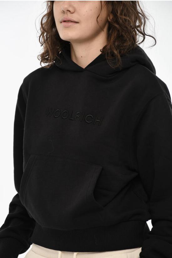  울리치 후드 티셔츠 CFWWSW0087FRUT3164 100 Black - WOOLRICH