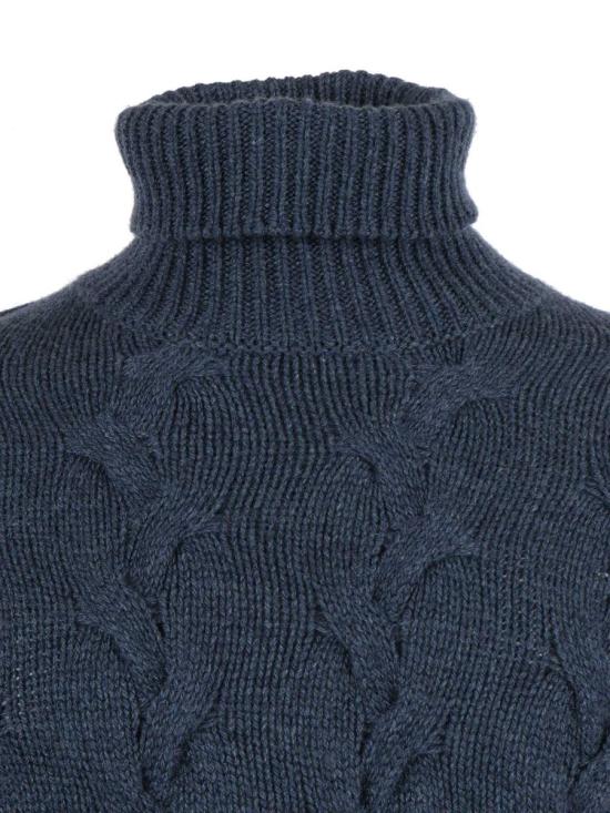 25FW 필리포 드 로렌티스 터틀넥 DV3MLBC5T 870 242534 BLUE - FILIPPO DE LAURENTIIS