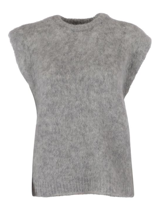 25FW 포르테포르테 민소매 티셔츠 14449 my knit F48M 7063 238986 GRAY