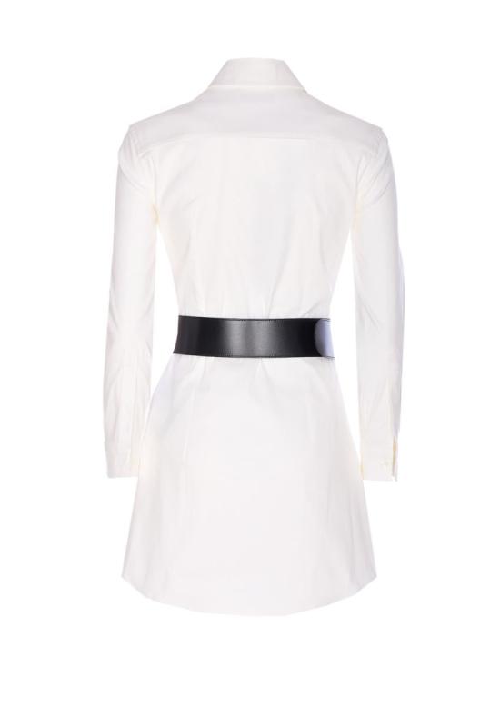 25FW 발렌시아가 미디 원피스 850625TSM199000 WHITE - BALENCIAGA