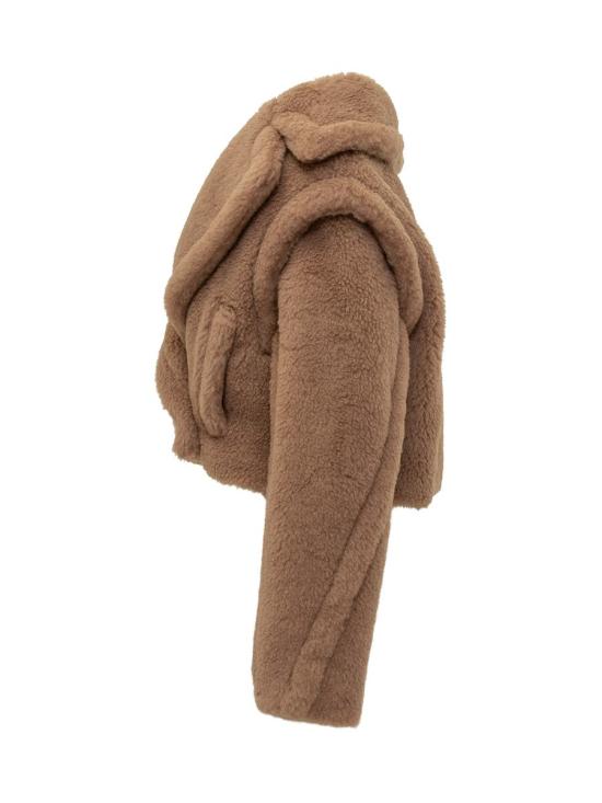 25FW 막스마라 산토스 테디 크롭 자켓  2521036012600 001 BROWN - MAX MARA