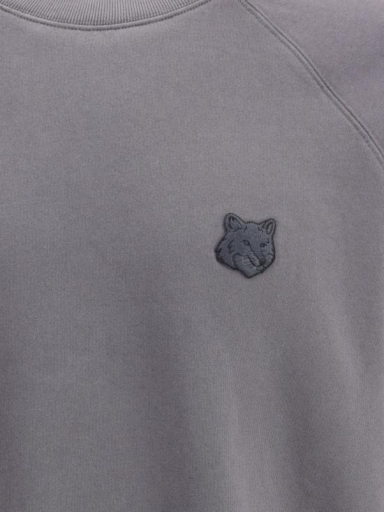 25FW 메종키츠네 폭스 헤드 오버사이즈 스웨트셔츠 PM00306KM0340 P180 GREY - MAISON KITSUNE
